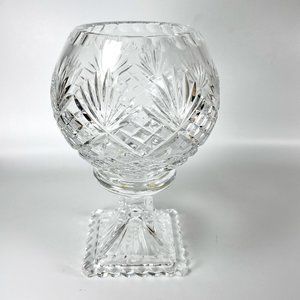 American Brilliant ABP Pairpoint Cut Glass Footed Compote Bowl Candy Vintage